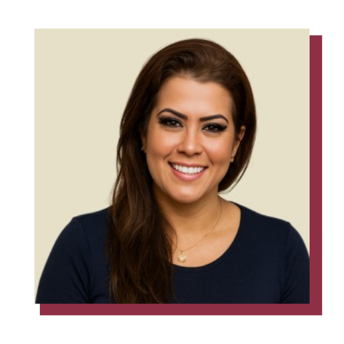 Angélica funcionária da clinica da Dra. Letícia Mayer geriatra em Porto Alegre